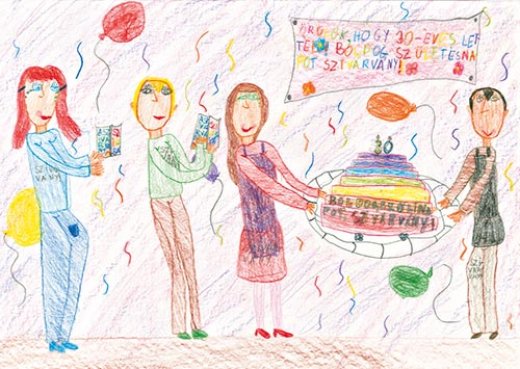 Szatmárnémeti,<br>Pink Jenifer rajza